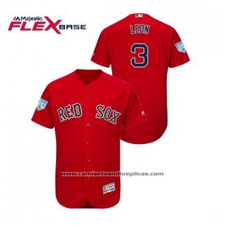 Camiseta Beisbol Hombre Boston Red Sox Sandy Leon 2019 Entrenamiento de Primavera Flex Base Rojo