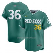 Camiseta Beisbol Hombre Boston Red Sox Triston Casas 2025 City Connect Limited Verde
