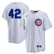 Camiseta Beisbol Hombre Chicago Cubs 2025 Jackie Robinson Day Primera Replica Blanco