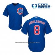 Camiseta Beisbol Hombre Chicago Cubs 8 Andre Dawson Azul Alterno Cool Base