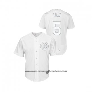 Camiseta Beisbol Hombre Chicago Cubs Albert Almora Jr 2019 Players Weekend Tico Replica Blanco