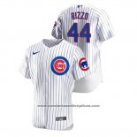 Camiseta Beisbol Hombre Chicago Cubs Anthony Rizzo Autentico Blanco