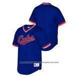 Camiseta Beisbol Hombre Chicago Cubs Cooperstown Collection Mesh Wordmark Azul