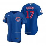 Camiseta Beisbol Hombre Chicago Cubs Kris Bryant Autentico 2020 Alterno Azul
