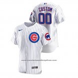 Camiseta Beisbol Hombre Chicago Cubs Personalizada Autentico Nike Blanco