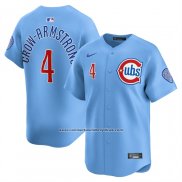 Camiseta Beisbol Hombre Chicago Cubs Pete Crow Armstrong Alterno Limited Azul Claro