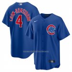 Camiseta Beisbol Hombre Chicago Cubs Pete Crow Armstrong Alterno Replica Azul
