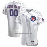 Camiseta Beisbol Hombre Chicago Cubs Primera Pick-A-Player Retired Roster Autentico Blanco