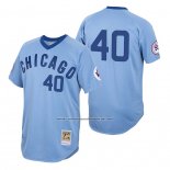 Camiseta Beisbol Hombre Chicago Cubs Willson Contreras Autentico 1976 Cooperstown Azul