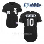Camiseta Beisbol Hombre Chicago White Sox 10 Alexei Ramirez Negro Alterno Cool Base