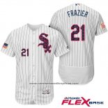 Camiseta Beisbol Hombre Chicago White Sox 2017 Estrellas Y Rayas 21 Todd Frazier Blanco Flex Base