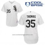 Camiseta Beisbol Hombre Chicago White Sox 35 Frank Thomas Blanco Primera Cool Base