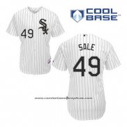 Camiseta Beisbol Hombre Chicago White Sox 49 Chris Sale Blanco Primera Cool Base