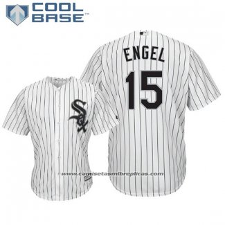 Camiseta Beisbol Hombre Chicago White Sox Adam Engel Cool Base Primera Blanco