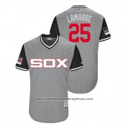 Camiseta Beisbol Hombre Chicago White Sox Ryan Lamarre 2018 LLWS Players Weekend Lamarre Gris