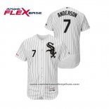 Camiseta Beisbol Hombre Chicago White Sox Tim Anderson Flex Base Blanco Negro