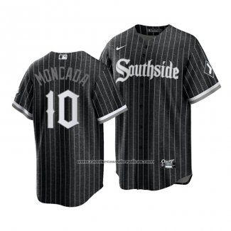 Camiseta Beisbol Hombre Chicago White Sox Yoan Moncada 2021 City Connect Replica Negro