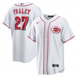 Camiseta Beisbol Hombre Cincinnati Reds Jake Fraley Primera Replica Blanco