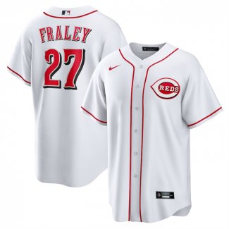 Camiseta Beisbol Hombre Cincinnati Reds Jake Fraley Primera Replica Blanco
