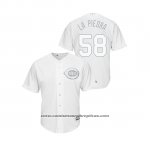 Camiseta Beisbol Hombre Cincinnati Reds Luis Castillo 2019 Players Weekend La Piedra Replica Blanco