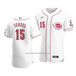 Camiseta Beisbol Hombre Cincinnati Reds Nick Senzel Autentico Primera Blanco