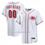Camiseta Beisbol Hombre Cincinnati Reds Primera Replica Personalizada Blanco1