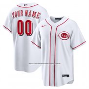 Camiseta Beisbol Hombre Cincinnati Reds Primera Replica Personalizada Blanco1