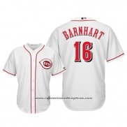 Camiseta Beisbol Hombre Cincinnati Reds Tucker Barnhart Cool Base Primera Blanco