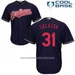 Camiseta Beisbol Hombre Cleveland Indians Danny Salazar 31 Negro Autentico Collection Cool Base Camiseta Beisbol Hombre Cleveland Indians Danny Salazar 31 Negro Autentico Collection Cool Base