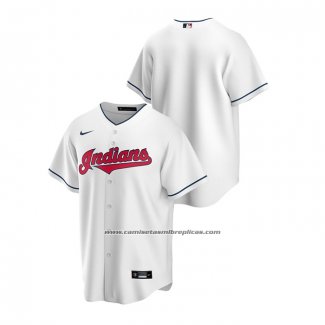 Camiseta Beisbol Hombre Cleveland Indians Replica Primera Blanco