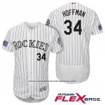 Camiseta Beisbol Hombre Colorado Rockies Jeff Hoffman 34 Blanco Autentico Collection Flex Base Camiseta Beisbol Hombre Colorado Rockies Jeff Hoffman 34 Blanco Autentico Collection Flex Base