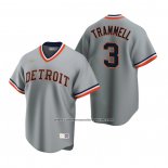 Camiseta Beisbol Hombre Detroit Tigers Alan Trammell Cooperstown Collection Road Gris