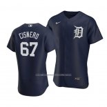 Camiseta Beisbol Hombre Detroit Tigers Jose Cisnero Alterno Autentico Azul