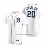 Camiseta Beisbol Hombre Detroit Tigers Spencer Torkelson Autentico Primera Blanco