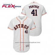 Camiseta Beisbol Hombre Houston Astros Brad Peacock Flex Base Blanco