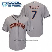 Camiseta Beisbol Hombre Houston Astros Craig Biggio 7 Gris Cool Base