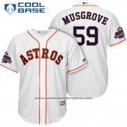 Camiseta Beisbol Hombre Houston Astros Joe Musgrove Blanco Cool Base