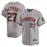 Camiseta Beisbol Hombre Houston Astros Jose Altuve Road Limited Gris