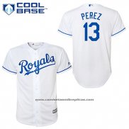 Camiseta Beisbol Hombre Kansas City Royals 13 Salvador Perez Autentico