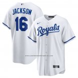 Camiseta Beisbol Hombre Kansas City Royals Bo Jackson Retired Primera Replica Blanco