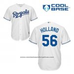 Camiseta Beisbol Hombre Kansas City Royals Greg Holland 56 Blanco Primera Cool Base Camiseta Beisbol Hombre Kansas City Royals Greg Holland 56 Blanco Primera Cool Base