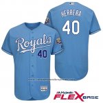 Camiseta Beisbol Hombre Kansas City Royals Kelvin Herrera Light Azul Flex Base