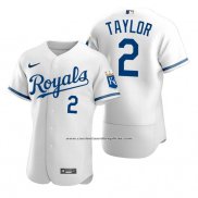 Camiseta Beisbol Hombre Kansas City Royals Michael A. Taylor 2022 Autentico Blanco