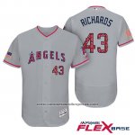 Camiseta Beisbol Hombre Los Angeles Angels 2017 Estrellas y Rayas Garrett Richards Gris Flex Base Camiseta Beisbol Hombre Los Angeles Angels 2017 Estrellas y Rayas Garrett Richards Gris Flex Base