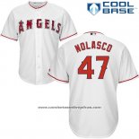 Camiseta Beisbol Hombre Los Angeles Angels 47 Ricky Nolasco Blanco Cool Base