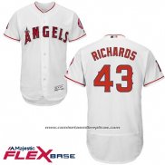 Camiseta Beisbol Hombre Los Angeles Angels Garrett Richards Blanco Flex Base
