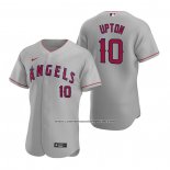 Camiseta Beisbol Hombre Los Angeles Angels Justin Upton Autentico 2020 Road Gris