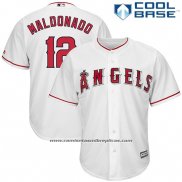 Camiseta Beisbol Hombre Los Angeles Angels Martin Maldonado Blanco Cool Base
