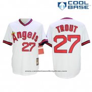 Camiseta Beisbol Hombre Los Angeles Angels Mike Trout Gris Cool Base