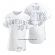 Camiseta Beisbol Hombre Los Angeles Angels Nolan Ryan Award Collection Retired Number Blanco